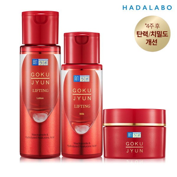 Hada Labo Gokujyun Lifting 3 types (Lotion 170ml + Milk