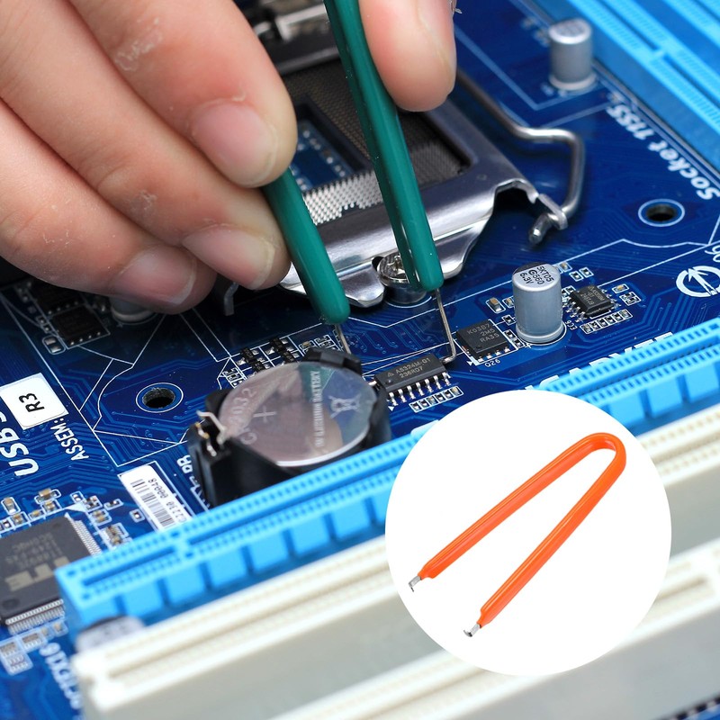 sourcing map IC Chip Extractor 100mm Stainless Steel with U