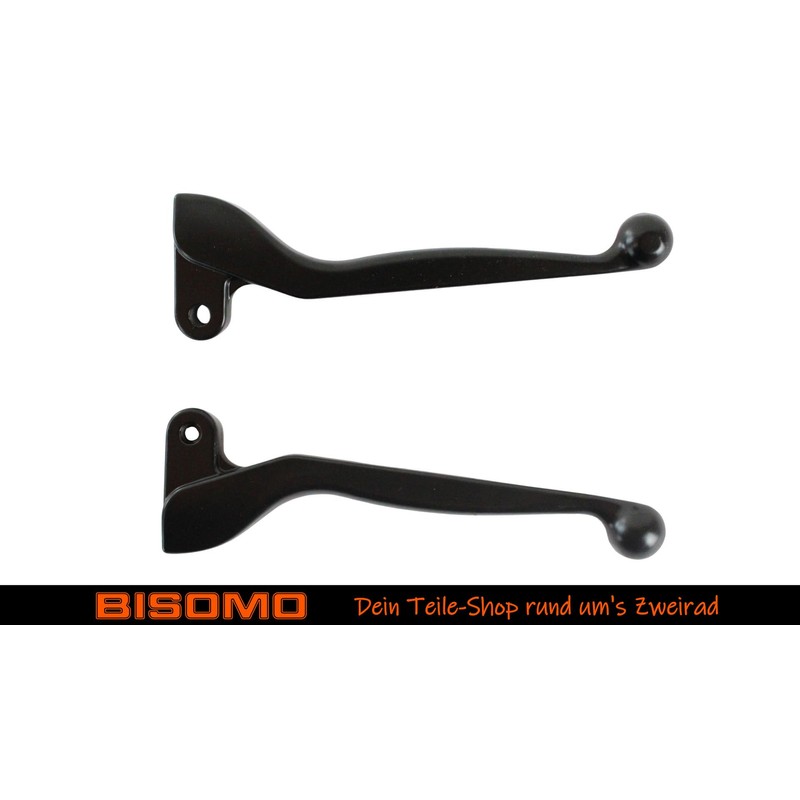 Brake Lever and Clutch Lever Aluminium Black for Simson S50,