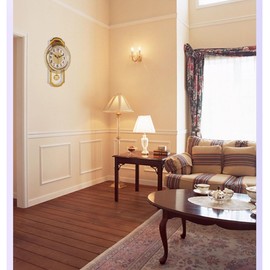 Cunluna European Wall clock,Mute silent quiet Creative Living room Bedroom Retro Swing Quartz Wall clock-C 43 * 27cm