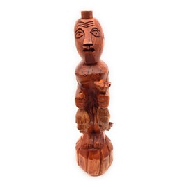 WORLDMARTSHOPPING WMS OBBA - Alboran de Oba Kolaba, Yoruba Religion, Ifa, Shango, Santeria Wood Statue 17.5"