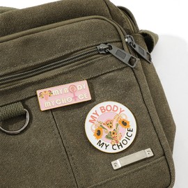 Ixkbiced Feminist Protection Uterus Brooch Hats Button Pinback Brooch Badge Lapel Pin Nurse Women Girls Graduation Student Gifts Feminist Brooch Pin