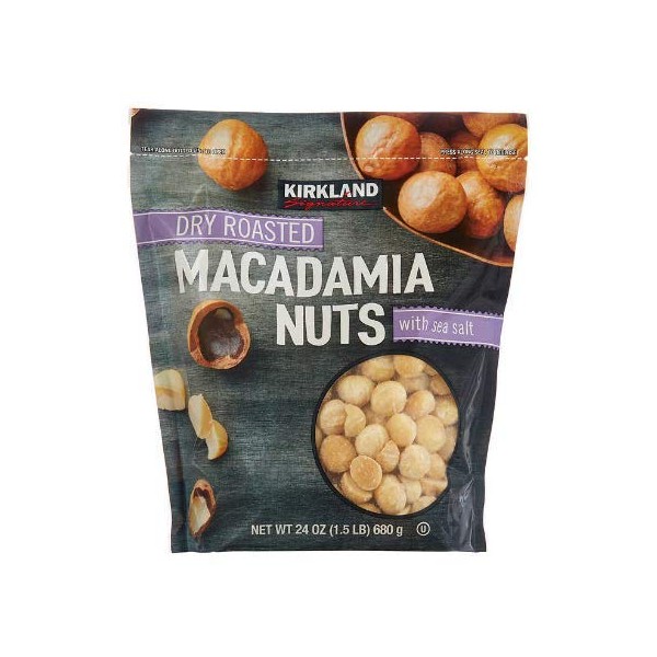 Kirkland Signatures Dry Roasted Macadamia Nuts with Sea Salt 24 Oz. (3 Pack) en_US