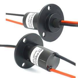 Electrical Slip Ring Slip Ring Electrical Connector Slip Ring Slip Ring Connector Motor Slip Ring Rotating Connector 2 Wires 30A Diameter 22mm
