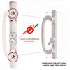 Teilmix Offset Sliding Patio Door Handle Replacement with Zinc Diecast