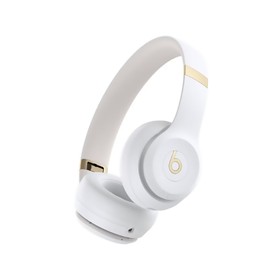 Beats Solo 4 - Wireless Bluetooth On-Ear Headphones, Apple & Android Compatible, Up to 50 Hours of Battery Life - Warm White (Renewed)