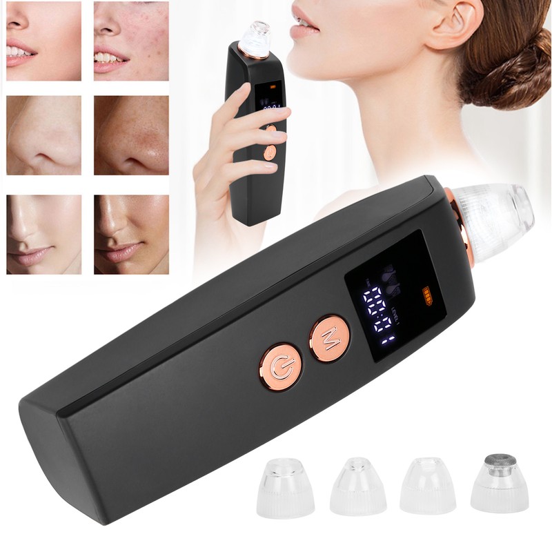 Visual Electric Blackhead Removal Machine Adjustable Vacuum Suction Face Pore