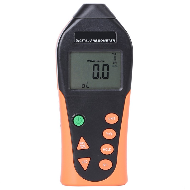 816B Digital Anemometer Portable Wind Speed Sensor Meter Measuring Instruments