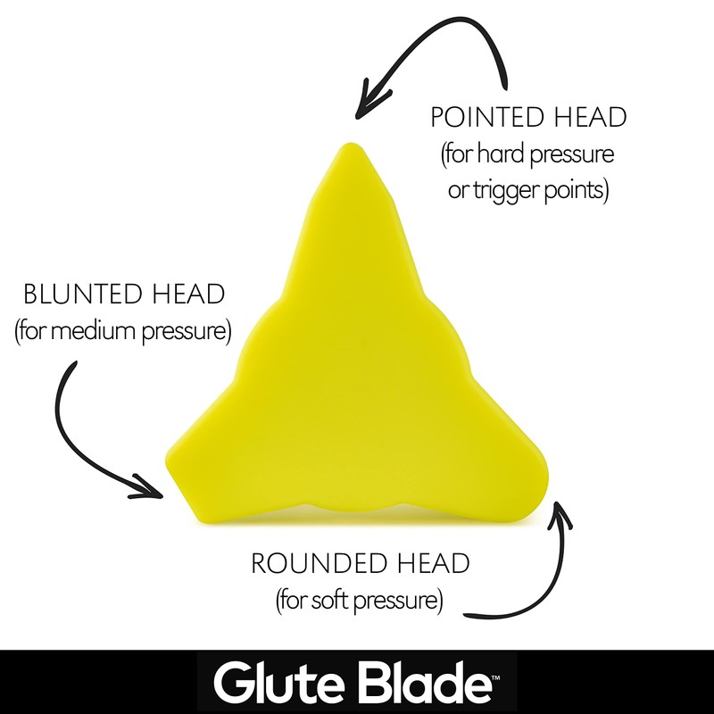 GLUTE BLADE Piriformis Massage Roller, Targeted Trigger Point Massager Tool