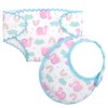 ZWOOS 8-Piece Doll Bib and Nappies for Baby Dolls, Cute