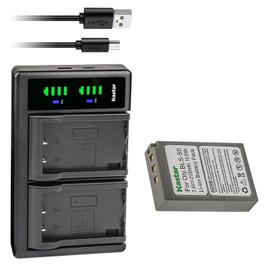 Kastar 1-Pack Battery and LTD2 USB Charger Compatible with Olympus BLS-50, PS-BLS50, BLS-5, PSBLS5 Battery, Olympus OM-D E-M10, E-M10 Mark II, E-M10 Mark III, E-M10 Mark IV, OM-5 Mirrorless Camera