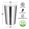 MEWAY Premium Stainless Steel Cups 16 oz Pint Cup Tumbler