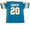 Generic Barry Sanders Blue Jersey Stitched Custom Football New No