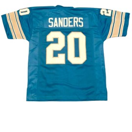 Generic Barry Sanders Blue Jersey Stitched Custom Football New No Brand/Logos Youth Sizes (US, Alpha, Large, Regular, Blue)