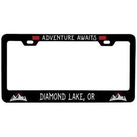 R and R Imports Diamond Lake Oregon Vanity Metal License Plate Frame