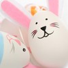 com-four® Easter Eggs in Bright Colours and Designs with Ribbon