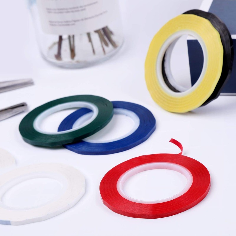 cridoz 6 Rolls 1/8 Whiteboard Tape Thin White Board Tape
