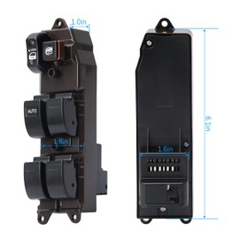 Front Left Driver Side Power Master Window Switch Compatible with 02-06 Toyota Camry,03-08 Corolla, 2003-2008 Matrix,04-09 Sienna,05-07 Tacoma,04-06 Scion xA,xB, Replace OE 84820AA070 901-705