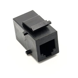 RiteAV Black RJ11/RJ12 Telephone Keystone Jack Female to Female