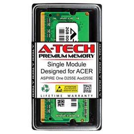 A-Tech 2GB RAM for ACER Aspire ONE D255E AOD255E | DDR3 1333MHz SODIMM PC3-10600 204-Pin Non-ECC Memory Upgrade Module