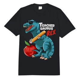 Teachersaurus Rex Teacher Dinosaur Back to School Dino Gift Comfort Colors Adult Heavyweight T-Shirt