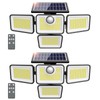 3000LM Solar Lights outdoor, 413 LEDs 4 Adjustable Heads Solar