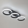 Kaniker Modern LED Ceiling Light, 3-Round Rings Flush Mount Ceiling