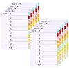(Pack of 10) Folder Index Dividers A4 Folder Dividers 10