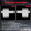 Wawory Galvanized Steel Slide Lock Locking Latch,Heavy Duty Deadlock,Durable Garage