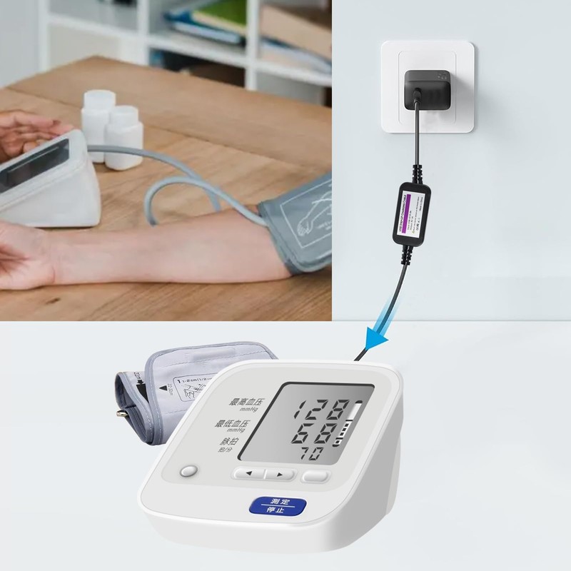 Tyuusei オムロン 血圧計用 acアダプター Omron 上腕式 血圧測定器 DC 6V アダプター