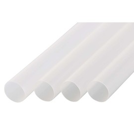 Shibase Industry 624 Straws for Tapioca, Straight Diameter 0.5 x 8.3 inches (13 x 21 cm), No Packaging, 110 Pieces, Clear, Made in Japan