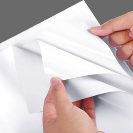 Syhood Vinyl Pool Liner Patch Self Adhesive PVC Vinyl Repair Patch Plastic Pool Patch Repair Kit for Swimming Pools Inflatable Boat (White, 49 x 34 Inch)