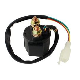 AOLKKSI Solenoid Starter Relay for 4-Stroke 50cc 70cc 90cc 100cc 150cc 200cc 250cc ATV 4 Wheel Scooter Go Kart Quad Moped Dirt Pit Bike Moped Roketa SSR Taotao Sunl Coolster
