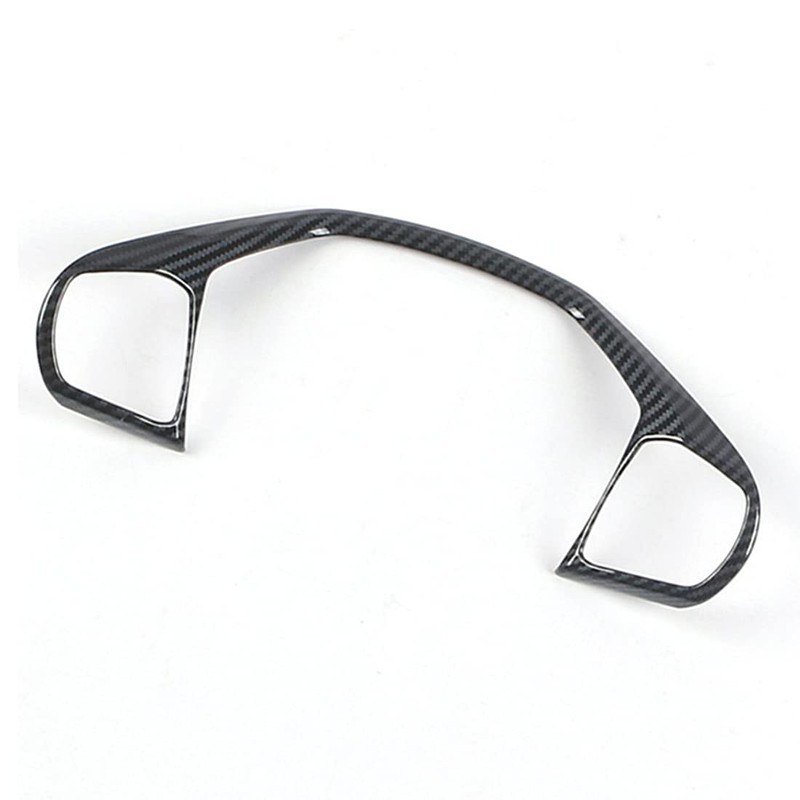 RUIHE 2pc Carbon Fiber Folor Steering Wheel Cover Trim Fit