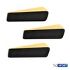 XFORT 3 Pack Door Wedge Polished Brass Door Stop Non-Slip