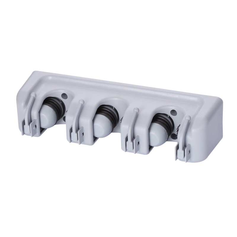 TOGU Mop and Broom Holder Wall Mounted 3 Position Storage