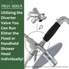 High Sierra Showerheads® - Solid Metal Fixed and Handheld Combo