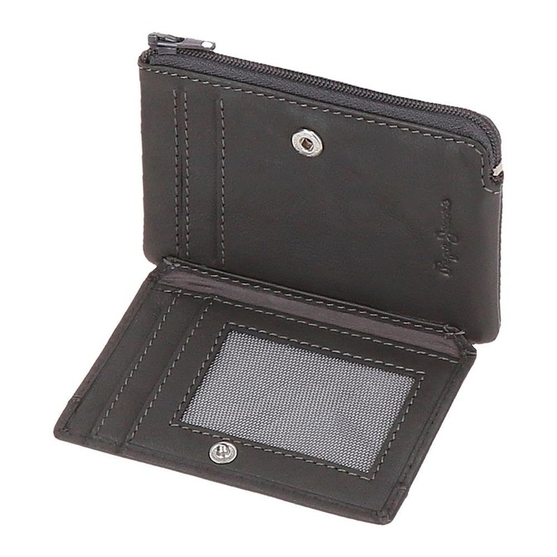 Pepe Jeans Jacket Wallet with Card Holder, One Size, gray,
