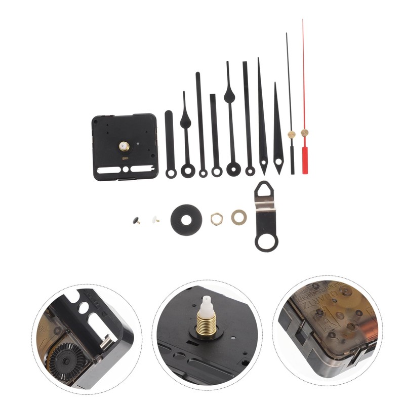 WHAMVOX 1 Set Silent Clock Movement with Classic Metal Hands