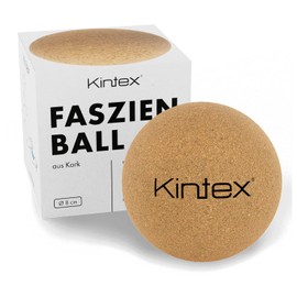 Kintex Faszienball aus Kork, 5 cm oder 8 cm, Massageball zur Selbstmassage, Eigenmassage, Regeneration nach dem Sport, Korkball, Faszienkugel (8 cm)