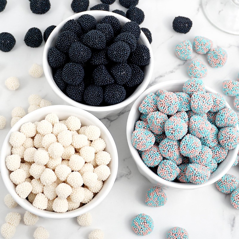 Champagne Bubbles, White Candy Gummies, Non-Alcoholic, The Hampton Popcorn &