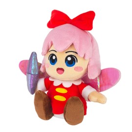 SAN-EI KP48 Kirby All-Star Collection Plush Toy, Ribbon, Size S, W 5.5 x D 3.5 x H 6.9 inches (14 x 9 x 17.5 cm)