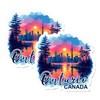 Ontario Province Canada Magnet 4 inch 2 Pack Vinyl for