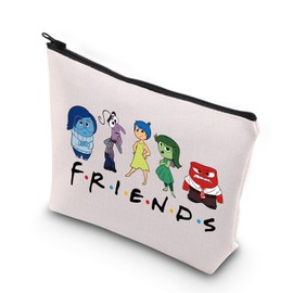 Cartoon Inside O Emotion Gift All The Feelings Characters Zipper Pouch Makeup Bag (Friends Inside O CA)