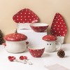RockTrend Mushroom Shape Ceramic Soup Spoon Desseert Spoon-Set of 2