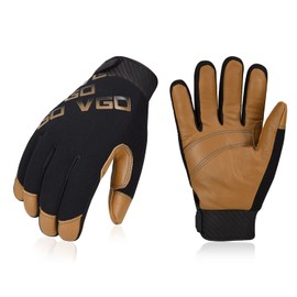 Vgo... 1 Pair High Dexterity Light Duty Mechanic Glove,Rigger Glove,Anti-abrasion(GA9603)