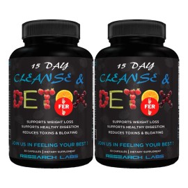 Research Labs Detox Colon 15 Días Y Probióticos 60 Cápsulas