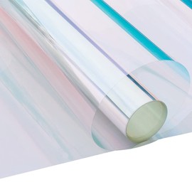 XIMINZ Red Rose Chameleon Colorful Car Front Window Tint 80% VLT Car Windshield Solar Protection Film Color Change Rainbow Effect Window Film, 29.5'' x 118.11''