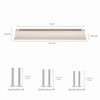 AOKENBAO Cabinet Handles - 6-inch (152mm) Brushed Nickel Drawer Handles