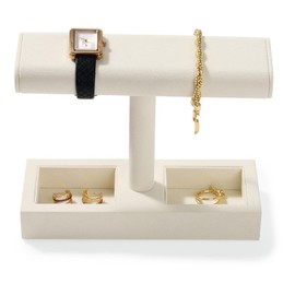 Oirlv J00301 Watch Stand, Microfiber, For 2 - 4 Pieces, Display, Storage, Photography, Luxury, Stylish, Compatible with Eligible Invoices